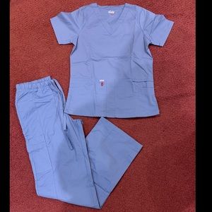 Light Blue Medical Scrub Set